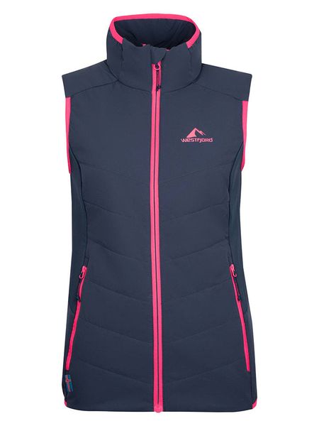 Westfjord Kamizelka funkcyjna "Reykir" w kolorze granatowym rozmiar: XXL. Niebieskie kamizelki Westfjord, xxl, bez wzorów, bez kołnierzyka, bez ramiączek, bez kaptura. Za 96,37 zł.