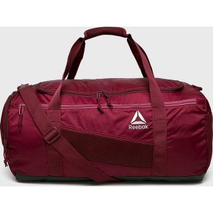 Reebok - Torba. Brązowe torby podróżne i sportowe marki Reebok, w paski, z materiału. Za 179,90 zł.
