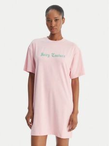 Juicy Couture Koszula nocna JCYSD126859 Różowy Regular Fit. Czerwone koszule nocne Juicy Couture, bez wzorów, z syntetyku, bez ramiączek. Za 179,99 zł.