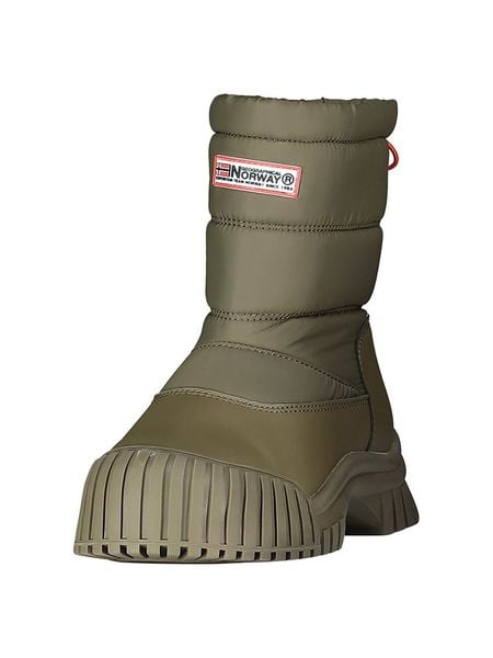 Geographical Norway Kozaki zimowe "Opluie" w kolorze khaki rozmiar: 41. Brązowe kozaki Geographical Norway, na zimę, bez wzorów, bez obcasa, bez zapięcia. Za 152,62 zł.