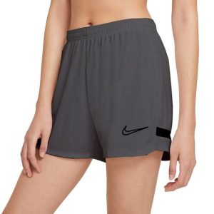 Damskie Spodenki Dri FIT Academy Shorts. Szare szorty Nike, bez wzorów, sportowe. Za 65,99 zł.