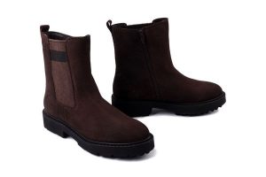 JOSEF SEIBEL 98503 VL402 330 Bridget 03 moro, kozaki damskie. Brązowe kozaki Josef Seibel, bez wzorów, ze skóry, bez obcasa, bez zapięcia. Za 579,90 zł.
