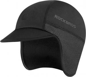 Czapka rowerowa zimowa ROCKBROS ciepła i elastyczna. Czarne czapki ROCKBROS, bez wzorów, z elastanu, sportowe. Za 66,61 zł.