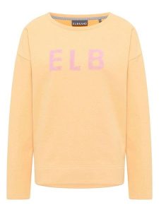 ELBSAND Bluza "Arija" w kolorze pomarańczowym rozmiar: XS. Pomarańczowe bluzy ELBSAND, xs, bez wzorów, bez kaptura. Za 122,38 zł.