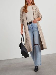 Milan Kiss Kardigan w kolorze beżowym rozmiar: XL. Brązowe kardigany Milan Kiss. Za 173,99 zł.