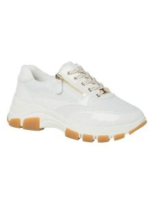 HASSIA Skórzane sneakersy "Lissabon" w kolorze białym rozmiar: 39. Białe trampki HASSIA, bez wzorów, bez zapięcia. Za 404,99 zł.