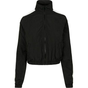 Damska klasyczna miejska parka w paski. Białe kurtki Urban Classics, na zimę, bez wzorów, bez kaptura. Za 191,00 zł.