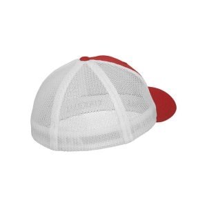 Czapka Flexfit mesh 2-tone. Białe czapki FLEXFIT, bez wzorów, z bawełny. Za 72,05 zł.