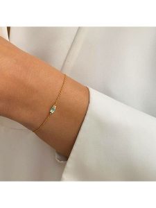 DIA DIAMONDS Pozłacana bransoletka z topazem rozmiar: onesize. Niebieskie bransoletki DIA DIAMONDS, z topazem, pozłacane. Za 127,35 zł.