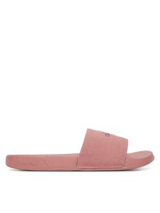 Calvin Klein Klapki Ess Slide Cv HW0HW02958 Różowy. Czerwone klapki Calvin Klein, bez wzorów, z materiału, bez obcasa. Za 169,99 zł.