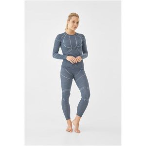 Komplet damskie bielizny termoaktywnej Viking Lana Pro, z wełną Merino. Szare komplety bielizny Viking, bez wzorów, z wełny. Za 291,99 zł.