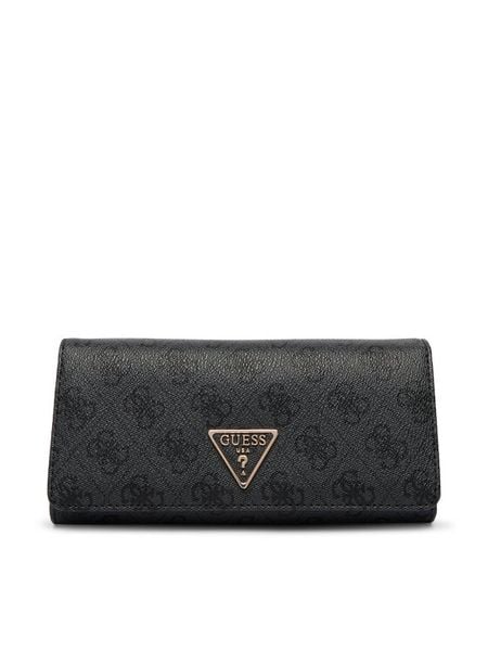 Guess Portfel SWSG74 59155 Czarny. Czarne portfele Guess, z aplikacjami, ze skóry. Za 289,99 zł.