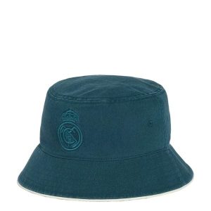 CZAPKA WYJAZDOWA TYPU BUCKET REAL MADRYT. Białe czapki ADIDAS, bez wzorów, z bawełny, eleganckie. Za 119,00 zł.