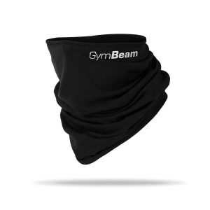 Komin sportowy outdoor poliestrowy Light Neck Gaiter Black. Czarne szaliki GYMBEAM, bez wzorów, z materiału. Za 27,90 zł.
