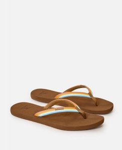 Japonki damskie Rip Curl Freedom Bloom Open Toe. Klapki Rip Curl, bez wzorów, z materiału, z otwartym noskiem, bez obcasa. Za 129,99 zł.