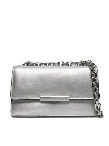 TOUS Torebka Audree 2002203055 Srebrny. Szare torebki wieczorowe Tous, bez wzorów, ze skóry, bez dodatków. Za 669,99 zł.