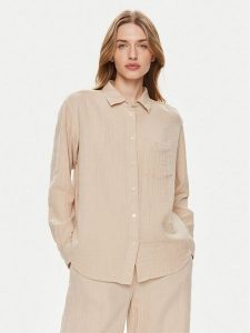 Gap Koszula 885282-04 Beżowy Relaxed Fit. Brązowe koszule GAP, s, bez wzorów, z bawełny, bez kołnierzyka, bez ramiączek. Za 249,99 zł.