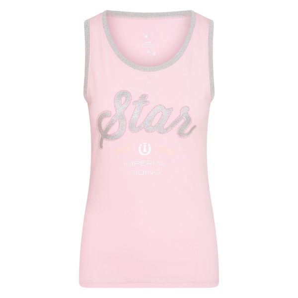 Damski tank top Imperial Riding Shimmer. Czerwone topy IMPERIAL RIDING, bez wzorów, sportowe, bez kołnierzyka, bez ramiączek. Za 127,00 zł.