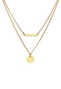 Elli Damski naszyjnik warstwowy z podłużną zawieszką Trend Blogger w srebrze 925 Sterling Silver Naszyjniki 1 ct. Szare naszyjniki Elli, srebrne. Za 203,99 zł.