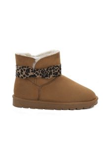 ISLAND BOOT Botki zimowe "Winny Leo" w kolorze jasnobrązowym rozmiar: 38. Brązowe botki Island Boot, na zimę, bez wzorów, bez obcasa, bez zapięcia. Za 134,21 zł.