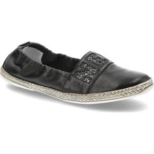 Czarne Espadryle Lemar Wygodne Skórzane Buty Damskie. Czarne espadryle Lemar, z aplikacjami, ze skóry, bez obcasa, na obcasie. Za 159,00 zł.