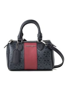 Vince Camuto Torebka w kolorze czarno-czerwonym - 21 x 13 x 13 cm rozmiar: onesize. Czarne torebki klasyczne Vince Camuto, bez wzorów, z materiału, przez ramię, bez dodatków. Za 153,34 zł.