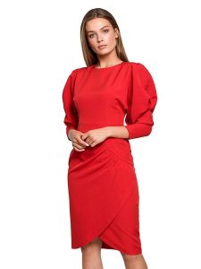Stylove Sukienka w kolorze czerwonym rozmiar: S. Czerwone sukienki Stylove, s, bez wzorów, bez kołnierzyka, bez ramiączek, midi. Za 219,95 zł.