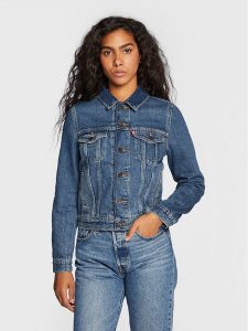 Levi's® Kurtka jeansowa Original Trucker 29945-0063 Granatowy Regular Fit. Niebieskie kurtki s, bez wzorów, z bawełny, bez kaptura. Za 589,99 zł.