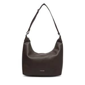 Torebka Calvin Klein. Brązowe torebki klasyczne Calvin Klein, bez wzorów, bez dodatków. Za 569,99 zł.
