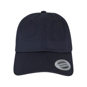 Niskoprofilowa Czapka Z Daszkiem Dla Dorosłych Unisex Classic Cotton Twill. Niebieskie czapki FLEXFIT, bez wzorów. Za 67,99 zł.