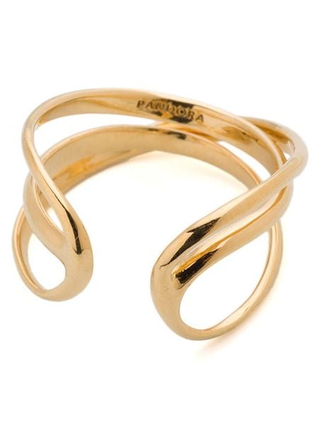 Pandora Pozłacany pierścionek rozmiar: 54. Żółte pierścionki Pandora, metalowe. Za 391,84 zł.