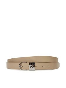 Calvin Klein Pasek Damski Ck Loop Rnd Buckle 2.5_Smooth K60K612936 Szary. Szare paski Calvin Klein, bez wzorów, ze skóry. Za 169,99 zł.