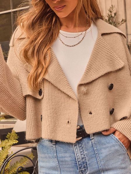 Milan Kiss Kardigan w kolorze beżowym rozmiar: L. Brązowe kardigany Milan Kiss, ze splotem. Za 183,95 zł.