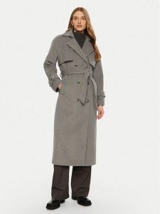 ACCESS FASHION Płaszcz przejściowy 44-9001-119 Szary Relaxed Fit. Szare płaszcze ACCESS FASHION, bez wzorów, z syntetyku, bez kaptura. Za 979,99 zł.
