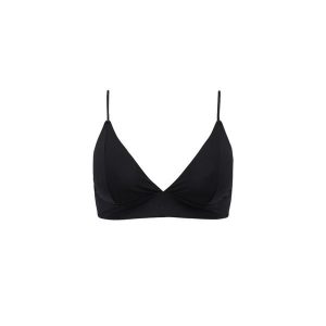 Damski top do kostiumu kąpielowego Barts Solid. Czarne bikini Barts, bez wzorów. Za 194,50 zł.