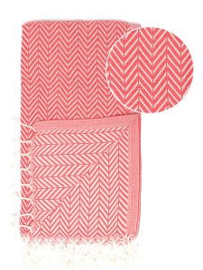 Samimi Chusta hammam "Damla" w kolorze czerwonym - 180 x 100 cm rozmiar: onesize. Czerwone apaszki i chusty Samimi, bez wzorów, z bawełny. Za 52,99 zł.