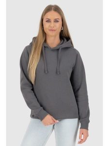 Alife and kickin Bluza w kolorze szarym rozmiar: XS. Szare bluzy Alife and Kickin, xs, bez wzorów, z kapturem. Za 93,07 zł.