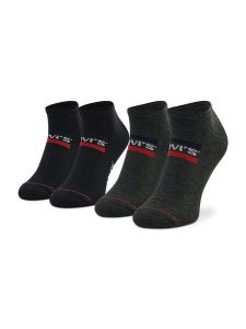 Levi's® Skarpety krótkie 701219507 Czarny. Czarne skarpetki bez wzorów, z materiału. Za 39,99 zł.