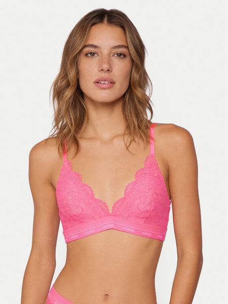 Guess Biustonosz braletka O4YC00 PZ01C Różowy. Czerwone biustonosze Guess, z aplikacjami, z syntetyku. Za 139,99 zł.