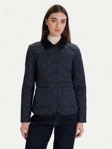 Barbour Kurtka przejściowa Deveron Quilted LQU1012NY71 Granatowy Regular Fit. Niebieskie kurtki Barbour, bez wzorów, z syntetyku, bez kaptura. Za 569,99 zł.