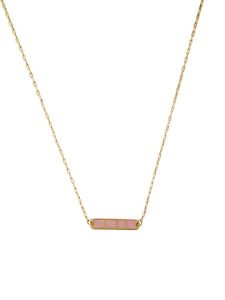 Design Letters Pozłacany naszyjnik "Kiss" - dł. 45 cm rozmiar: onesize. Różowe naszyjniki Design Letters, pozłacane. Za 73,99 zł.