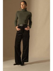 Perfect Cashmere Kaszmirowy sweter "Ashley" w kolorze khaki rozmiar: L. Brązowe golfy Perfect Cashmere, bez wzorów, z kaszmiru. Za 290,82 zł.