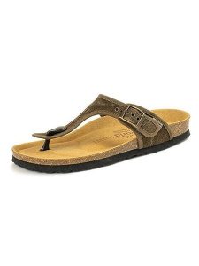 Natural world Japonki w kolorze khaki rozmiar: 38. Brązowe klapki Natural World, bez wzorów, z otwartym noskiem, bez obcasa. Za 126,99 zł.