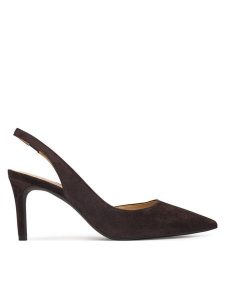 MICHAEL Michael Kors Czółenka Alina Flex Sling Pump 40R4HNMP1S Brązowy. Brązowe czółenka MICHAEL Michael Kors, bez wzorów, ze skóry, bez obcasa, bez zapięcia. Za 629,99 zł.
