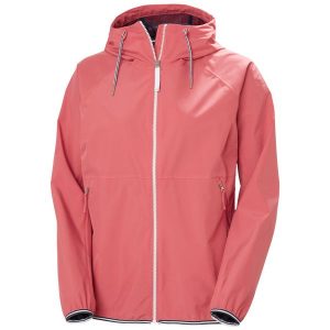 Damska kurtka wodoodporna Helly Hansen Koster. Czerwone kurtki Helly Hansen, bez wzorów, bez kaptura. Za 591,50 zł.