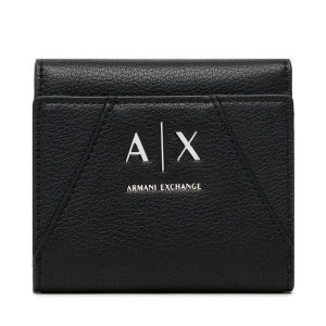 Portfel Armani Exchange. Czarne portfele Armani Exchange, bez wzorów. Za 269,99 zł.