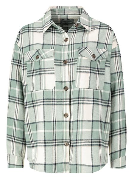 Eight2Nine Koszula w kolorze zielono-kremowo-granatowym rozmiar: XS. Zielone koszule Eight2Nine, xs, bez wzorów, z bawełny, bez kołnierzyka, bez ramiączek. Za 86,99 zł.