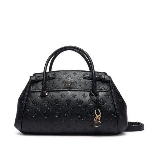 Torebka Guess. Czarne kuferki Guess, z aplikacjami, bez dodatków. Za 634,99 zł.