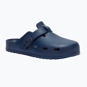 Klapki Scholl Bahia EVA. Niebieskie klapki Scholl, bez wzorów, z materiału, bez obcasa. Za 189,99 zł.