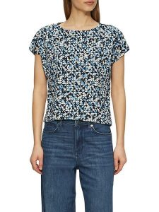 S.Oliver Koszulka w kolorze granatowo-niebieskim rozmiar: 36. Niebieskie bluzki s.Oliver, s, bez wzorów, bez kołnierzyka, bez ramiączek. Za 36,94 zł.